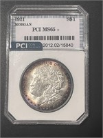 1921 Morgan Silver Dollar PCI MS65+
