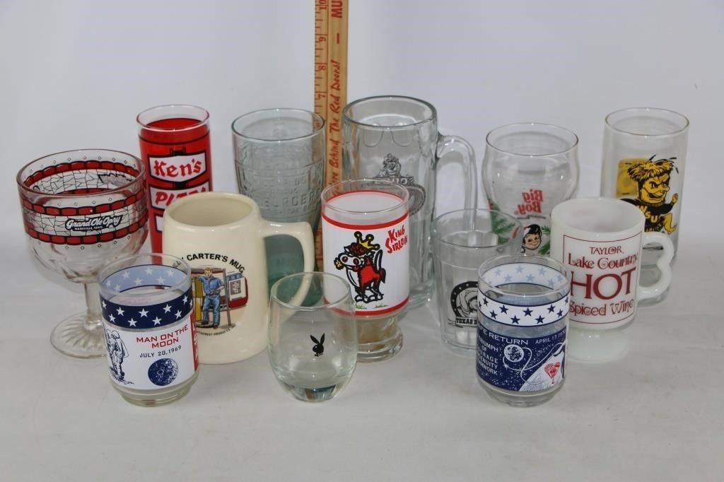 Lot of Collectible Glasses--Nasa and Others