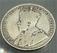 Silver Canada Half-Dollar 1918