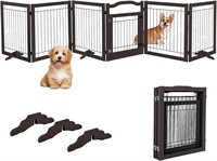 Freestanding Dog Gate 30.5H-6Panel w/Door