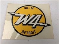 Detroit FM 106 Radio Sticker