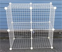 Metal Wire Cubby Shelf