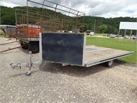 Aluma Loadmaster snowmobile trailer with front and