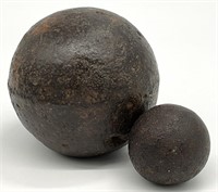 2 Civil War Era Cannon Balls