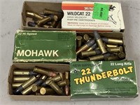 Winchester, Mohawk, & Thunderbolt .22 Cartridges
