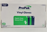 Propak Vinyl Gloves Powder Free 100 pack, small