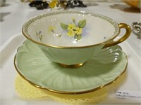 SHELLEY FLORAL CUP AND SAUCER