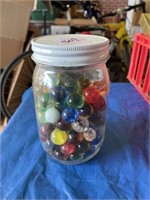 BALL JAR OF MARBLES
