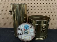 Decorative Brass buckets and saw blade