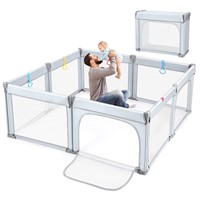 Foldable Baby Playpen 71x71  Ash Grey