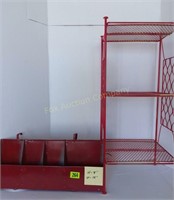 Red Wire Stand & Red Organizer