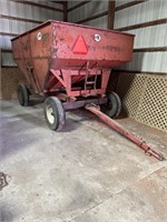 J&M 150 bushel hopper wagon