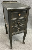 Antique Black 3 Drawer Stand