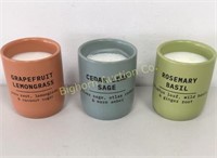 Scented Decorative Candles 3 Pc