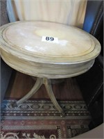 Drum Top Table with Drawer - 30" Across x 27.5"
