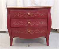 PAINTED 3 DRAWER DRESSER 35" WIDE