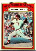 1972 Topps Baseball Lot of 10 World Series Cards