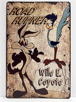 Road Runner & Wile E. Coyote Metal Sign