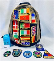 Hemp Material Travel Patch Bag W/ More Patches