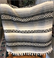Indian Blanket (Black, White, Grey)