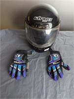 Dot,  Cirus CS 10 Riding Helmet & Gloves