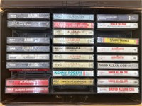 Country Cassette Tape Set In Leather Case