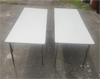 (2) 30"×6' Adjustable Heighth Tables. Tables