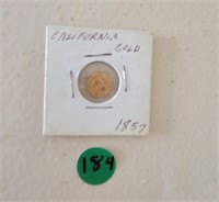 1857 California gold piece 1/2