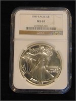1989 Graded Silver Eagle