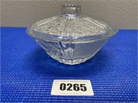 Glass Candy Dish with Lid