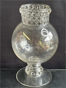 Vintage apothecary Dakota glass jar