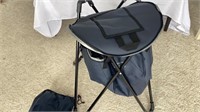 C5) Camping cooler with stand and storage bag