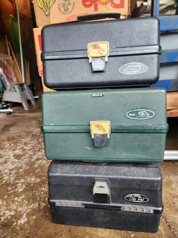 3 Tackle Boxes w/ Contents