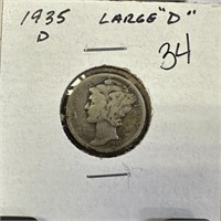 1935-D LARGE D VARIETY