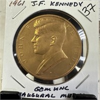 1961 JFK UNC INAUGURAL MEDAL