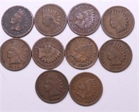 10 INDIAN HED CENTS
