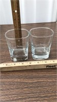 Pair of Jack Daniels whiskey glasses