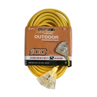 DuraDrive 100 ft. Triple Tap Power Extension Cord