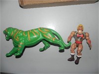 Vintage 1980s Mattel He-man & Battle Cat