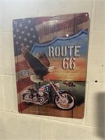 Motorcycle tin sign 12x16