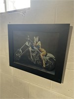 Transition picture motorcycle and ladies 15x19