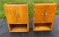 2pcs- maple wall cabinets