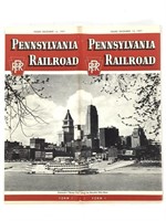 1957 Pennsylvania Railroad Schedules, Maps +