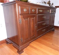 Harden Furniture Co. solid Cherry six drawer