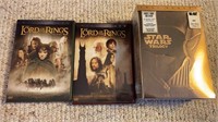 Star Wars Trilogy & Lord of the Rings DVDs