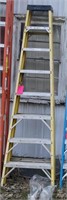 Werner Fiberglass 8ft Step Ladder (yellow ladder