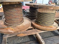 3 Spools of cable, partial