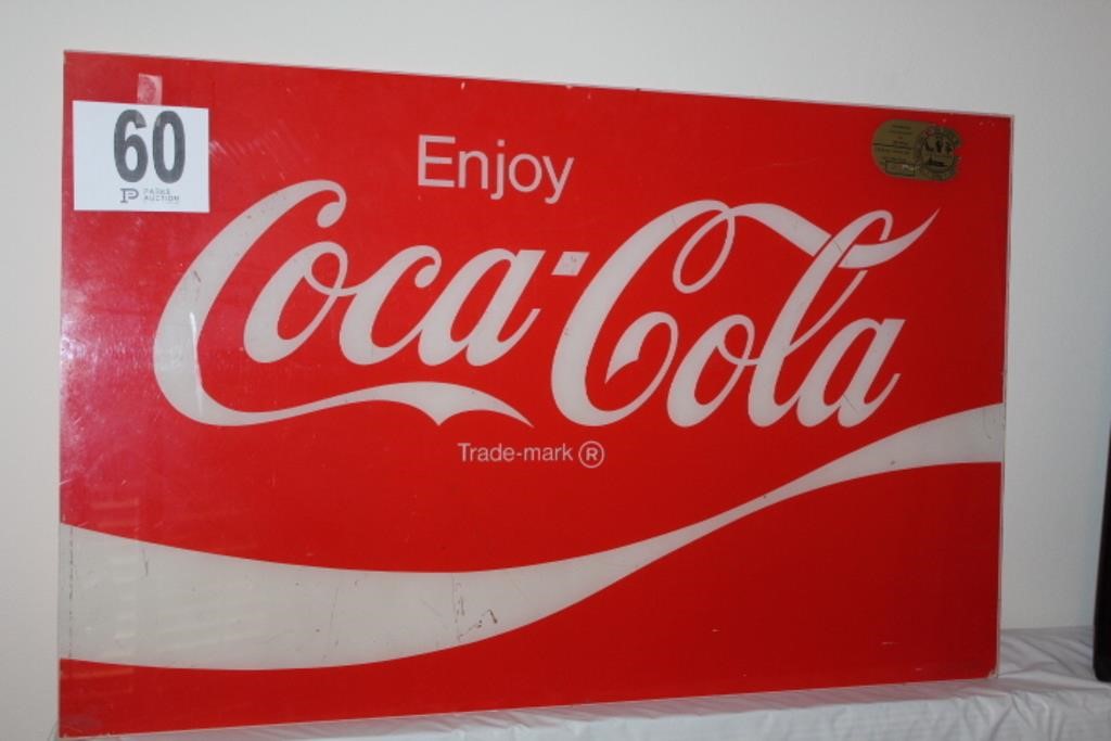 Plastic Coca Cola Vending Panel 21.5 x 34