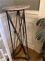 IRON & MARBLE ARROW PLANT STAND - 13 X 42 “