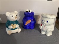 Assorted cookie jars